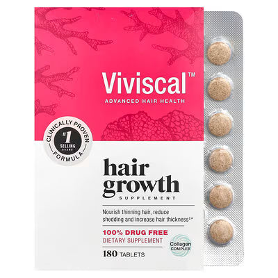 Viviscal Professional Hair Growth Tablets for Women – 180 Tablets | Thicker, Fuller & Healthier Hair Supplement