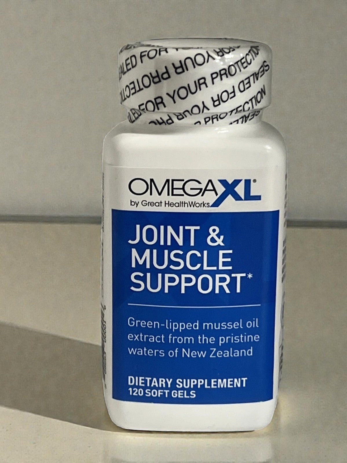 OmegaXL Joint Support Supplement 120 Count – Natural Green Lipped Mussel Oil Softgels for Mobility, Muscle & Joint Comfort Support