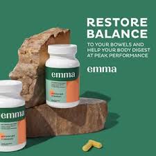 Emma Gut Health Supplement 3 Pack – 180 Capsules for Bloating Relief, Digestive Support & Gut Balance