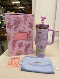 Stanley x LoveShackFancy 40 oz Quencher Tumbler – “Happy Thoughts” FlowState Lid with Straw | Floral Insulated Travel Cup