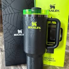 Stanley Halloween Web Glow H2.0 Tumbler 40oz Limited Edition – Glow in Dark Insulated Cup with Handle & Straw
