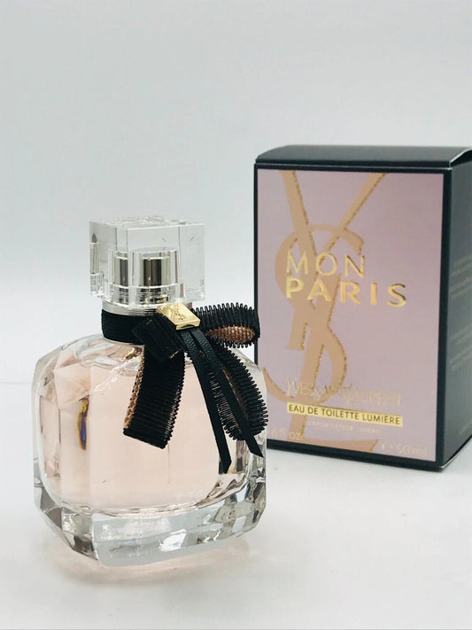 Yves Saint Laurent Mon Paris Lumière Eau de Toilette Spray for Women 1.6 oz / 50 ml – Fresh Floral Fragrance
