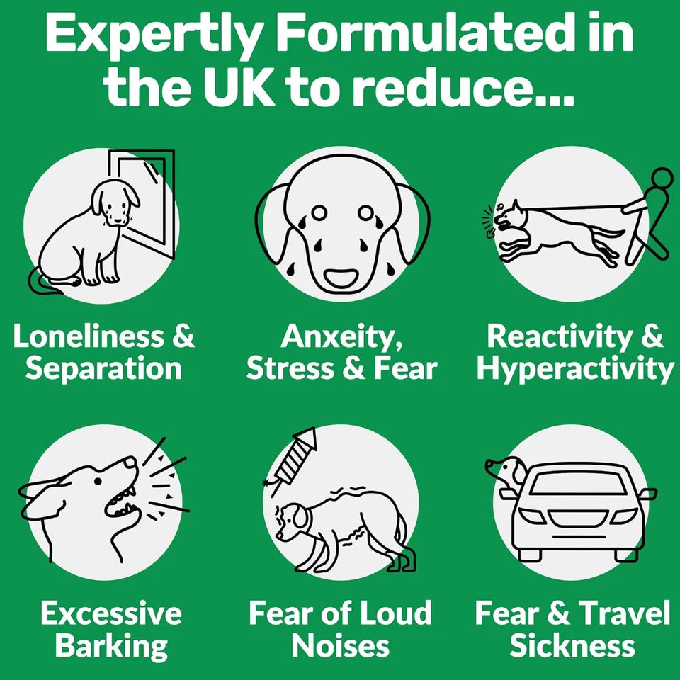 Calming Treats for Dogs – Anxiety, Stress, Barking & Travel Relief – 60 Soft Chews